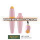 Pink round cylinder cosmetic packaging container for waterproof mascara