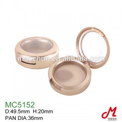 36mm single gold pan with skylight lid empty eye shadow box