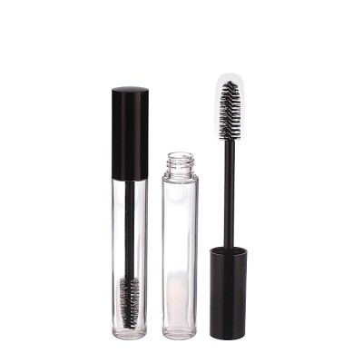 Fat round plastic mascara container packaging