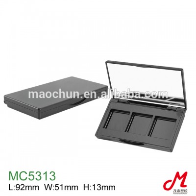 3 colors components eyeshadow palette case