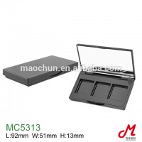 3 colors components eyeshadow palette case