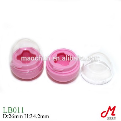 Clear cap 2.2g 2g 1.8g 2.5g mini small lip balm ball container