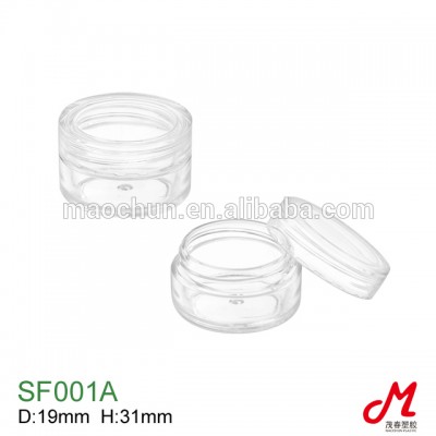 SF001B 5g small plastic cosmetics cream empty jar