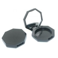 octagonal octagon plastic cosmetic compact eye shadow blush containers